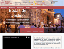 Tablet Screenshot of bodasensantafe.com